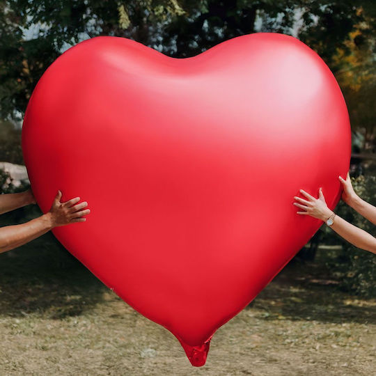 Balloon Foil Jumbo Heart Red 140cm