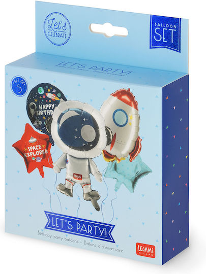 Set aus 5 Partyballons Space Legami 5 Stück