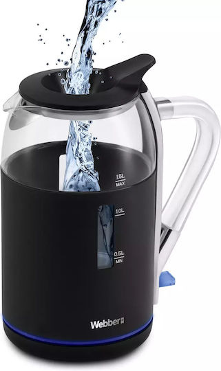 Webber WK30 Fierbător 1.7lt 2200W Negru