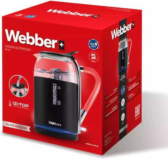 Webber WK30 Fierbător 1.7lt 2200W Negru