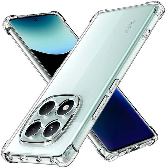 Techsuit Shockproof Clear Задна корица Силикон Прозрачен (Redmi Note 14 Pro)