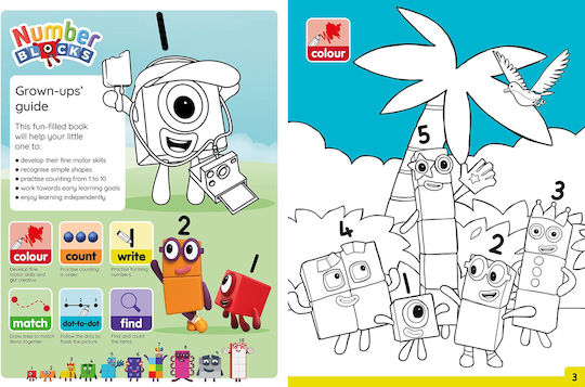 Numberblocks Colouring Fun: A Colouring Activity Book