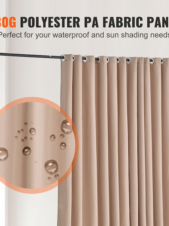 Vevor Room Divider Φορητό Πάνελ Διαχωριστικό Δωματίου Ρόδες Privacy Screen Καφέ