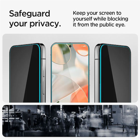Spigen Glas.TR Ez Fit Privatsphäre Gehärtetes Glas 2Stück (Google Pixel 9 / 9 Pro / 10 / 10 Pro)