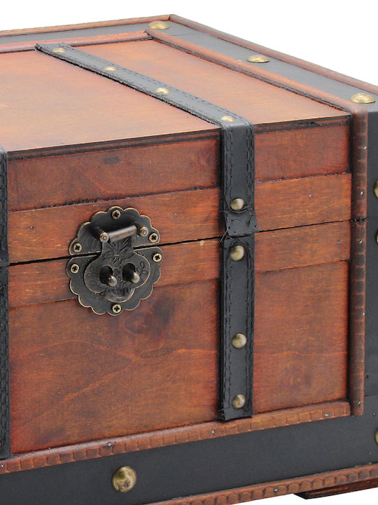 Keskor Wooden Decorative Trunk Brown 40x24.5x22.5cm