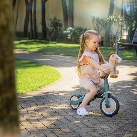 Petite & Mars Turbo Tricicletă Pentru Copii Cu Mâner Pentru Părinți 5 În 1 Pentru 18 Luni Verde