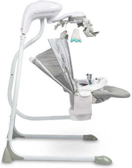 Caretero Electric Relax pentru Bebeluși Leagăn Raffi cu Muzică Grafit pentru Copil până la 12kg