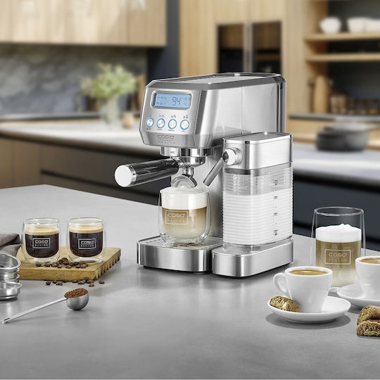 Caso Mașină de Espresso 1350W Presiune 20bar pentru Cappuccino Gri