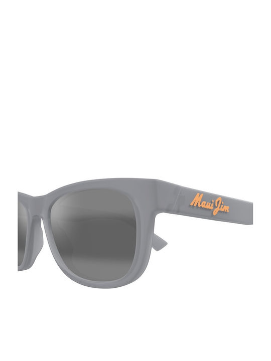 Maui Jim Унисекс Слънчеви Очила с Син Пластмасов Рамка и Сребърни Поляризирани Огледални Лещи