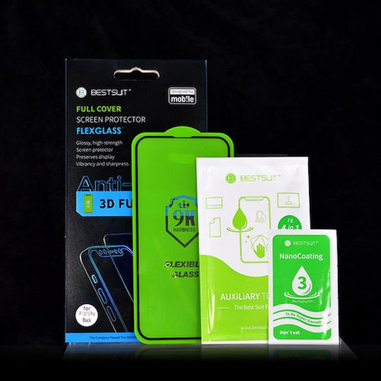 5D Tempered Glass Negru (Samsung Galaxy S25, Bestsuit)