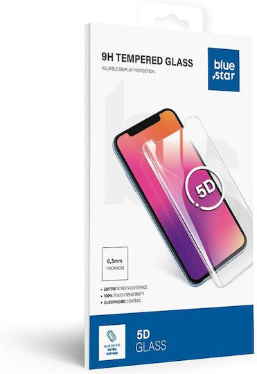 Blue Star 5D 0.3mm Full Glue Full Face Tempered Glass Μαύρο (Samsung A56 5G, Blue Star)