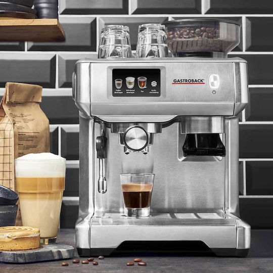 Gastroback Automatic Espresso Machine 3000W Pressure 15bar with Grinder Silver