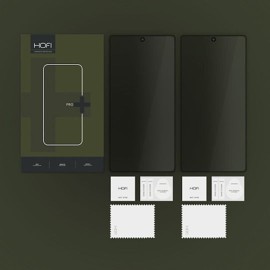 Hofi Anti Spy Glass Pro+ Privatsphäre Gehärtetes Glas Schwarz (Galaxy S25 Ultra,Samsung S25 Ultra)