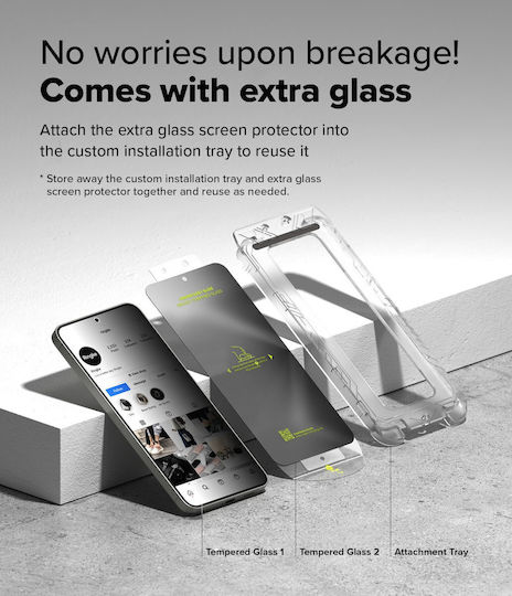 Ringke Privatsphäre Gehärtetes Glas (Galaxy S25)