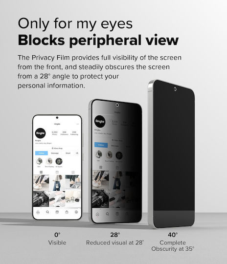 Ringke Privacy Tempered Glass 2τμχ (Galaxy S25+)