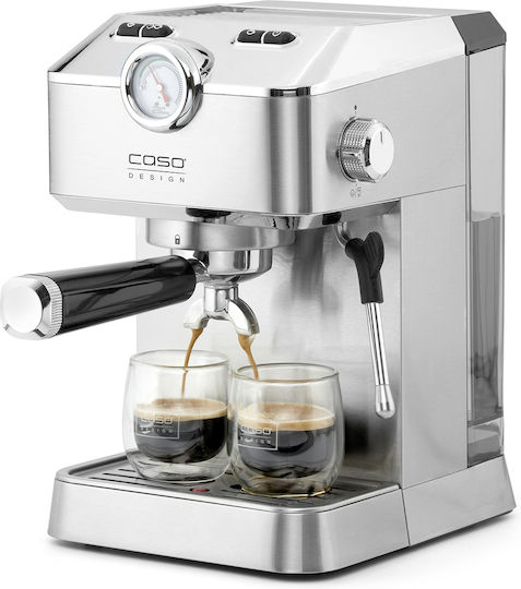 Caso Mașină de Espresso 1100W Presiune 19bar pentru Cappuccino Gri