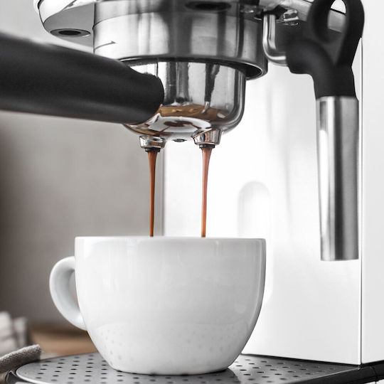 Gastroback Espressomaschine 1400W Druck 19bar Weiß