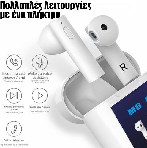 Clever CleverPods V1 Earbud Bluetooth Handsfree Earphones with Charging Case Silver