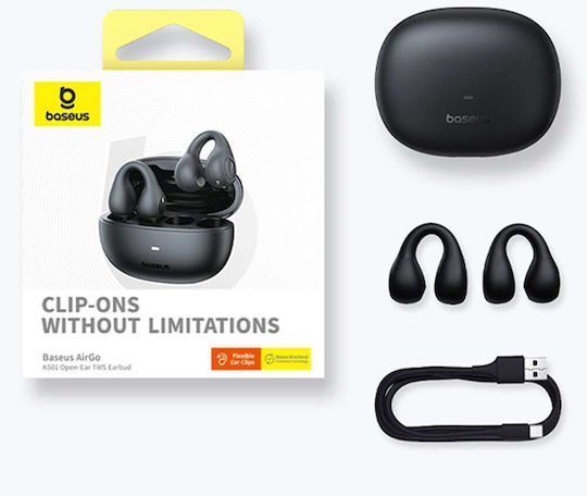 Baseus AirGo AS01 Offenes Ohr Bluetooth-Freisprecheinrichtung Kopfhörer mit Ladeetui Weiß
