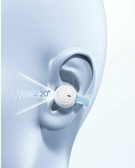 Baseus AirGo 1 Ring Offenes Ohr Bluetooth-Freisprecheinrichtung Kopfhörer mit Schweißresistenz und Ladeetui Weiß