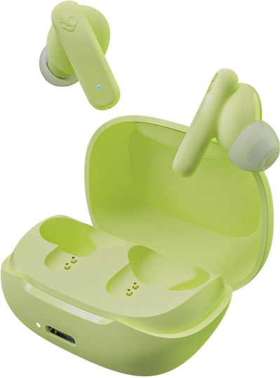 Skullcandy Smokin Buds Bluetooth Handsfree Earphones with Charging Case Matcha