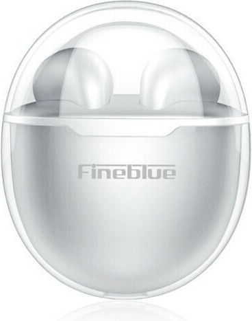 Fineblue F22 Pro Earbud Bluetooth хендсфри Слушалки с Кутийка за Зареждане Сребрист
