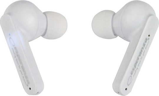 Esperanza EH230W In-ear Bluetooth Handsfree Ακουστικά με Θήκη Φόρτισης Λευκά
