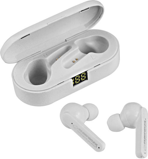 Esperanza EH230W In-ear Bluetooth Handsfree Ακουστικά με Θήκη Φόρτισης Λευκά