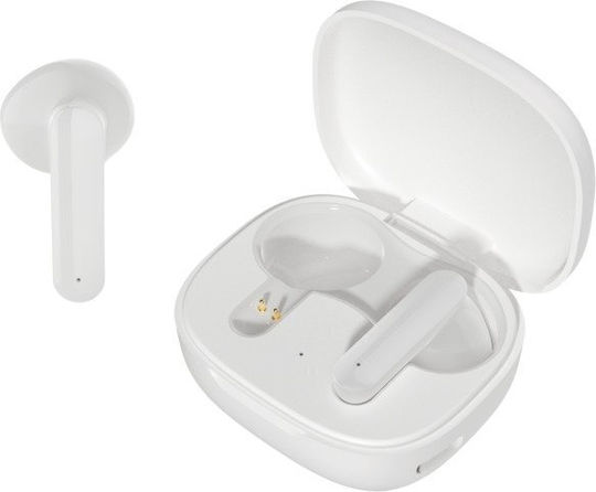 Streetz T160 Earbud Bluetooth Handsfree Earphones with Charging Case White