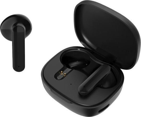 Streetz T160 Ohrstöpsel Bluetooth-Freisprecheinrichtung Kopfhörer mit Ladeetui Schwarz