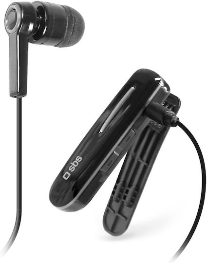 SBS BT300 In-ear Bluetooth Handsfree Ακουστικό Black