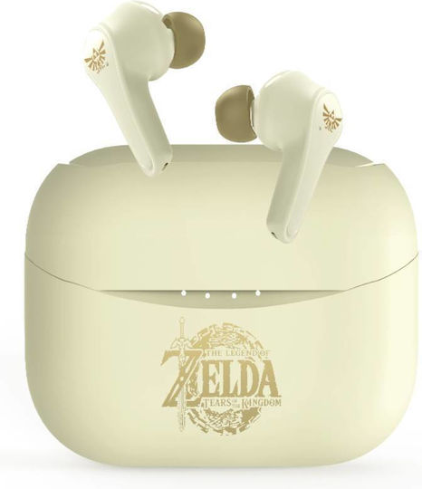 OTL The Legend of Zelda: Tears of the Kingdom In-ear Bluetooth Handsfree Ακουστικά με Θήκη Φόρτισης Λευκά