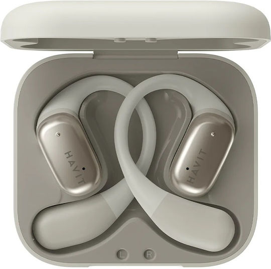 Havit OWS902 Open Ear Bluetooth Handsfree Earphones with Sweat Resistance and Charging Case Gray