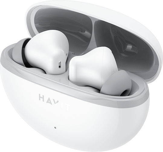 Havit TW986 In-ear Bluetooth Handsfree Căști cu Carcasă de Încărcare Alb