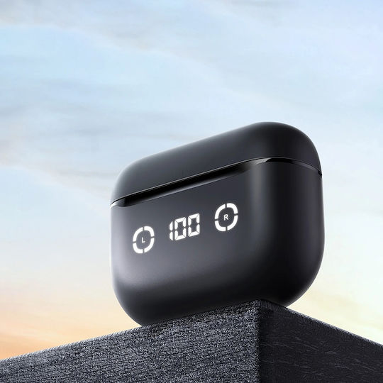 Havit TW984 In-ear Bluetooth Handsfree Ακουστικά με Θήκη Φόρτισης Μαύρα