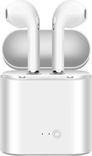 I7 Mini-TWS Ohrstöpsel Bluetooth-Freisprecheinrichtung Kopfhörer mit Ladeetui Weiß