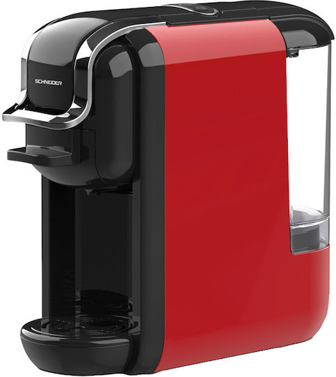 Schneider Pod Coffee Machine Pressure 19bar Red
