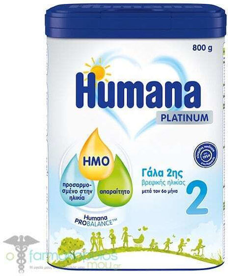 Humana Milk Powder Platinum 2 for 6m++ Months 800gr
