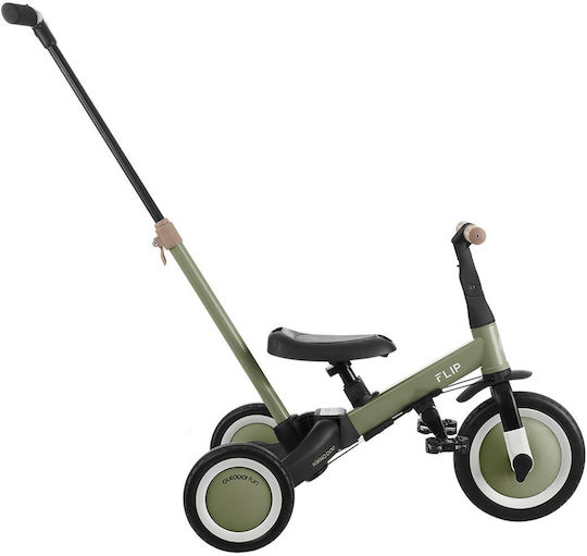 Kikka Boo Flip Convertible with Parental Handle 3 in 1 for 1-5 Years Green