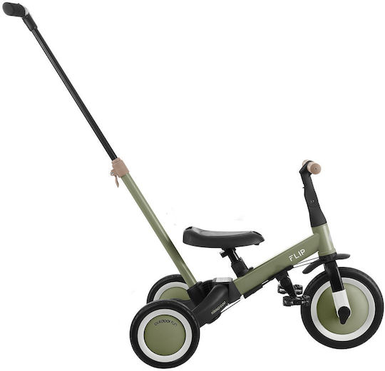 Kikka Boo Flip Convertible with Parental Handle 3 in 1 for 1-5 Years Green