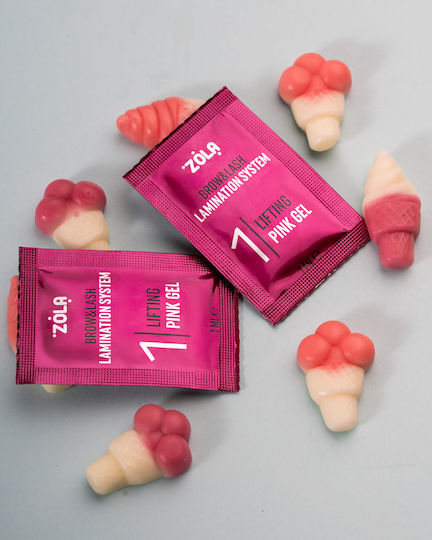 Zola Color Lab Augenbrauen- und Wimpernlaminierungsset in Sachets 3 x 1 ml