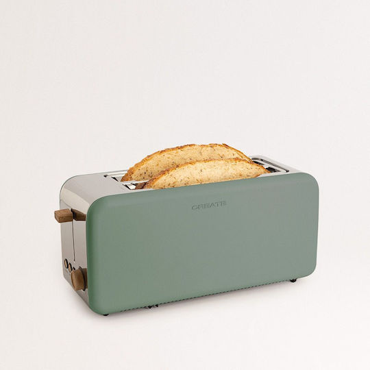 Create Retro XL Prăjitor de pâine 2 sloturi 850W Verde