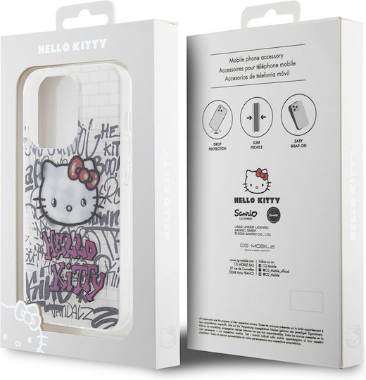 Hello Kitty Задна корица Пластмаса Бял (iPhone 15)