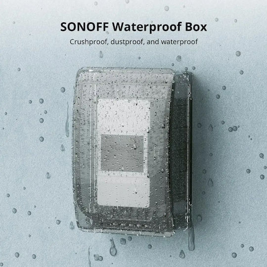 Sonoff Elektrisches Gehäuse für Außenmontage Wasserdicht IP66 Transparent