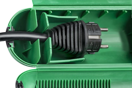 Brennenstuhl Surface Mounted Electrical Box IP44 Waterproof Plug Connector in Green Color