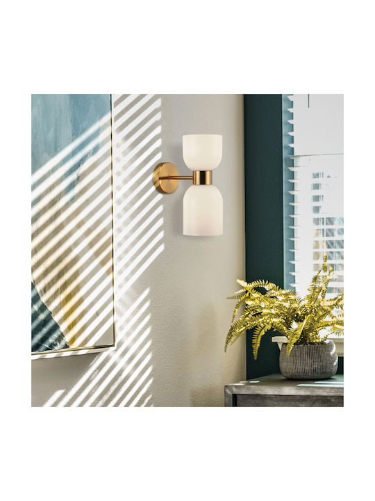 Viokef Modern Leuchte Wand mit Fassung E27 Weiß 120cm