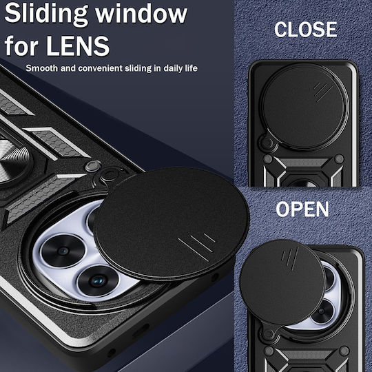 Techsuit Camshield Umschlag Rückseite Silikon Blau (Redmi Note 14 Pro+)
