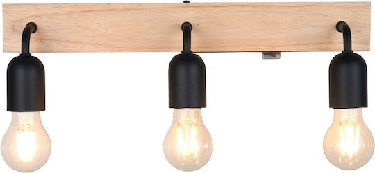 Trio Lighting Modern Lamp Bathroom with Socket E27 and Switch Beige 45x11x11cm