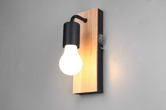 Trio Lighting Μοντέρνο Φωτιστικό Μπάνιου με Ντουί E27 και Διακόπτη Μπεζ 8x11x8εκ.