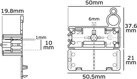 VK Lighting Surface Mounted Electrical Box in Gray Color